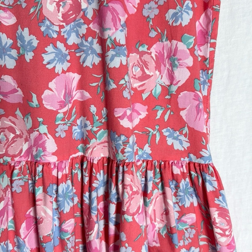 Vintage Laura Ashley Mother and Child Dress Drop Waste Floral Maxi Size 12 - Picture 3 of 12